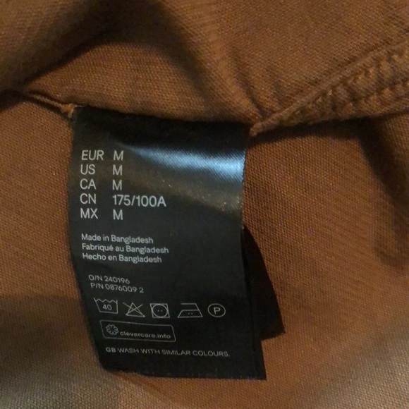 Men’s corduroy shirt M brown from H&M - Picture 3 of 3